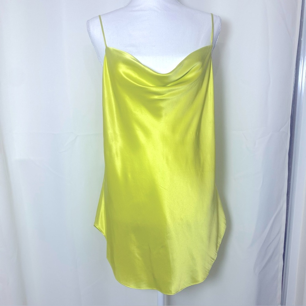 Cinq a Sept Key Lime Asymmetrical Camisole Top